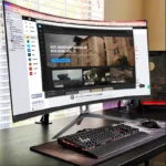 Super Thin Desktop Curved Gaming Monitors Computer Pc 180hz 27 Inch 1080p FHD Led Curved Monitor