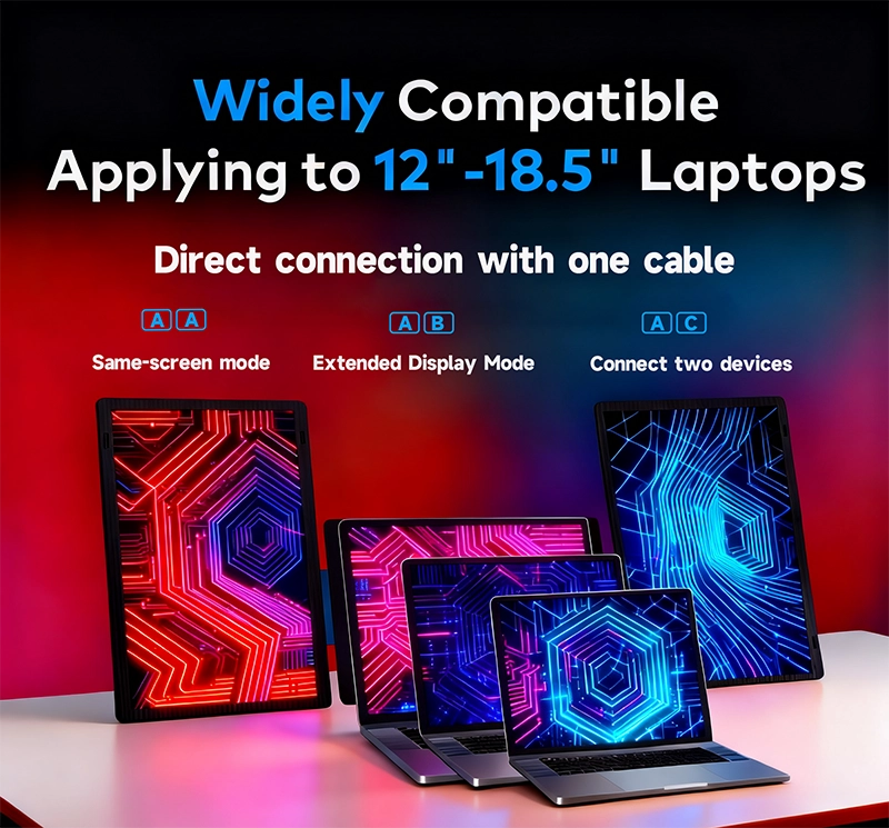 Widely Compatible Applying Laptops dual screen