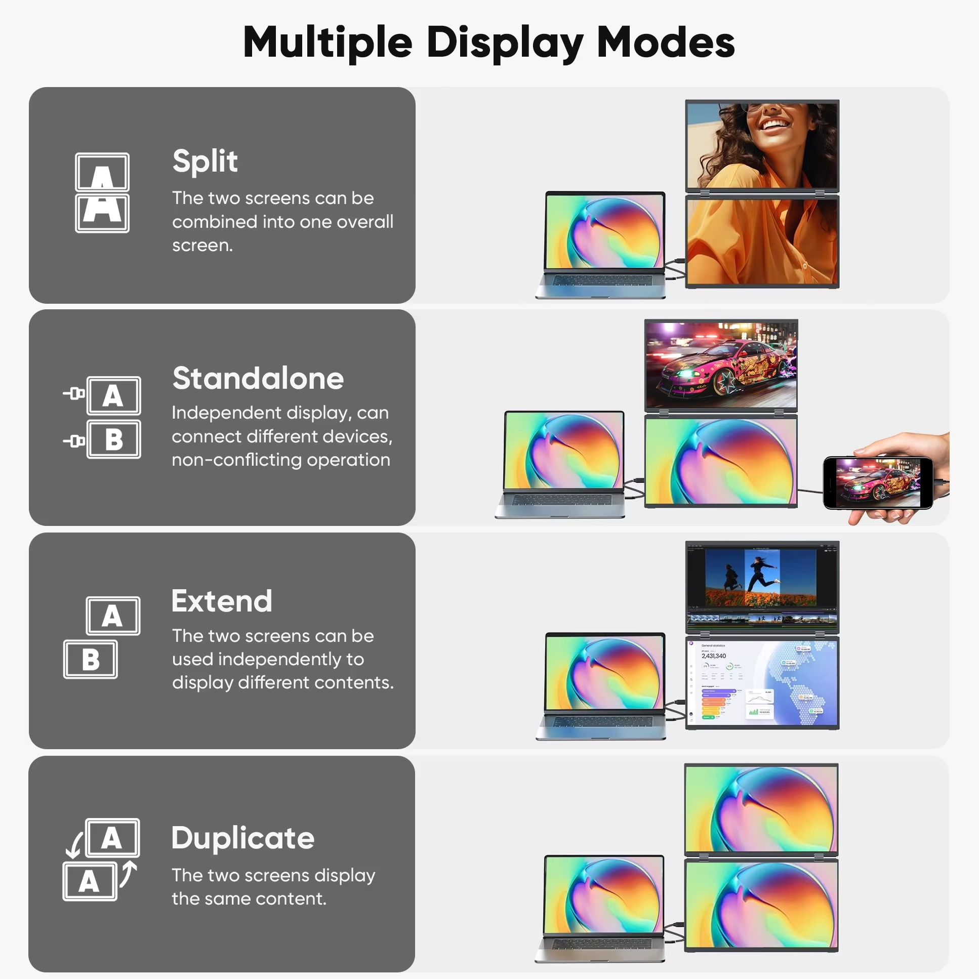 Support connections with various different devices