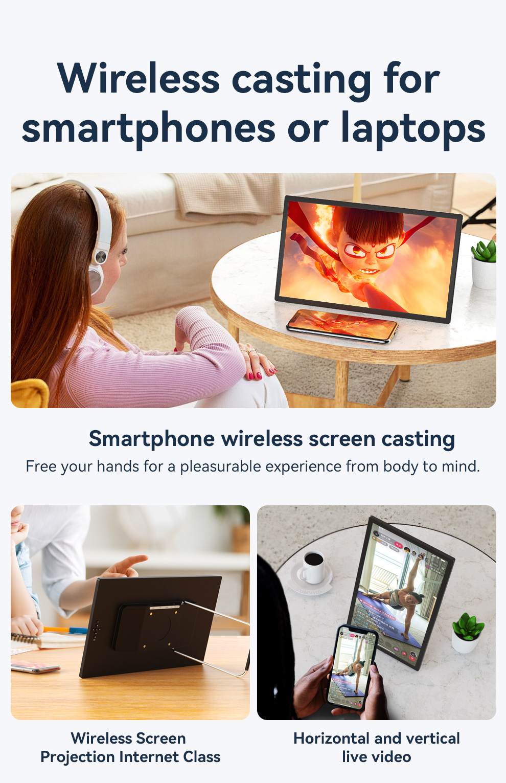 Wireless portable monitor