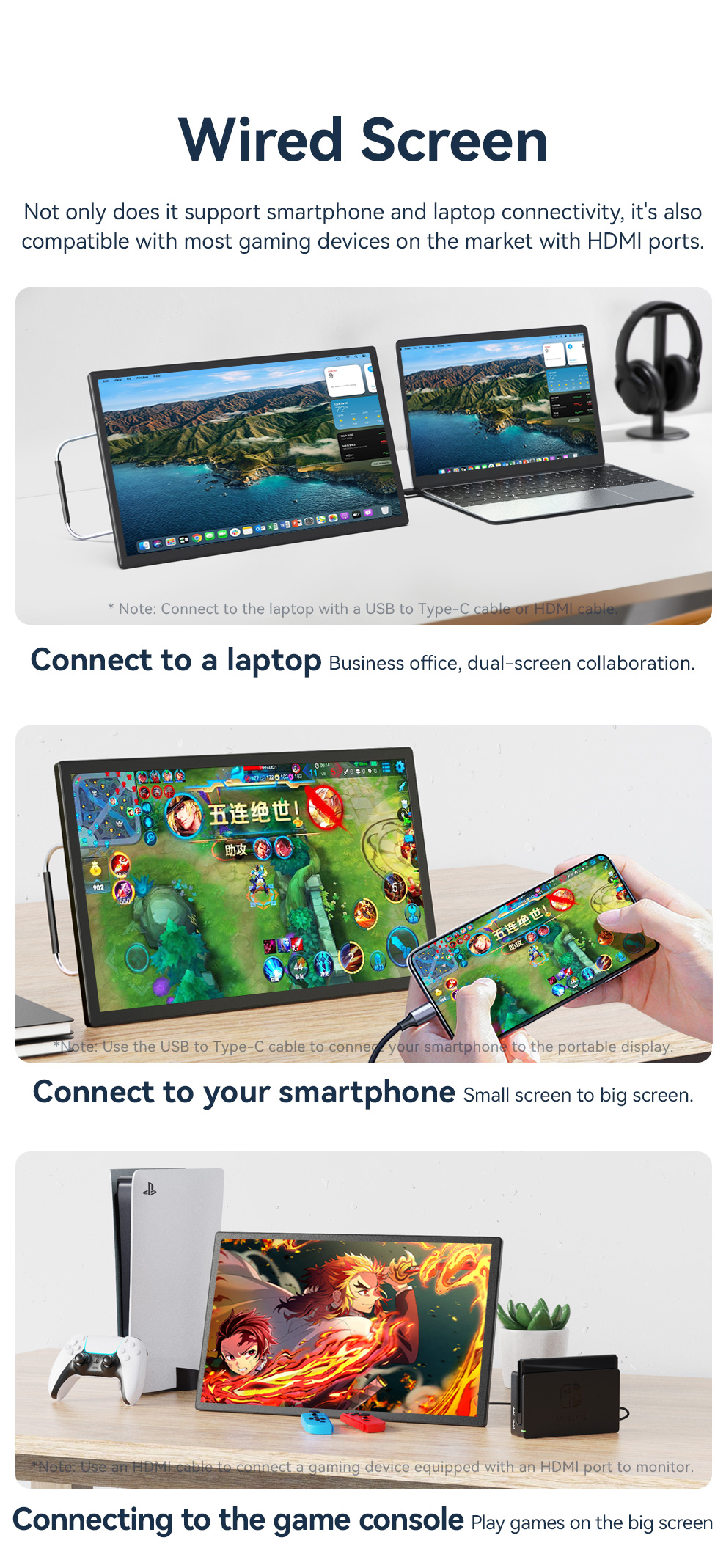 Wireless portable monitor