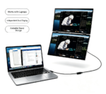 15.6" 18.5"  Laptop Aluminum Alloy Upper And Lower Dual Monitor Portable Business