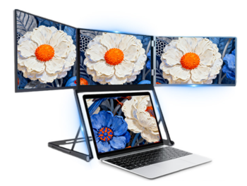16 Inch Triple Screen Laptop Extension Monitor IPS LED Backlit Type-C Business