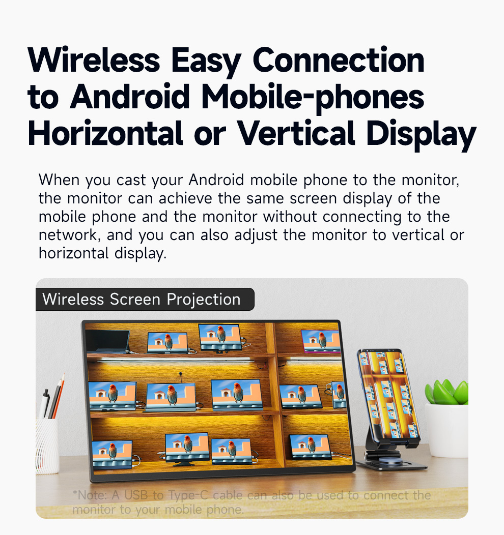 Wireless portable monitor