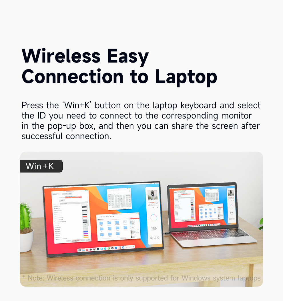 Wireless portable monitor