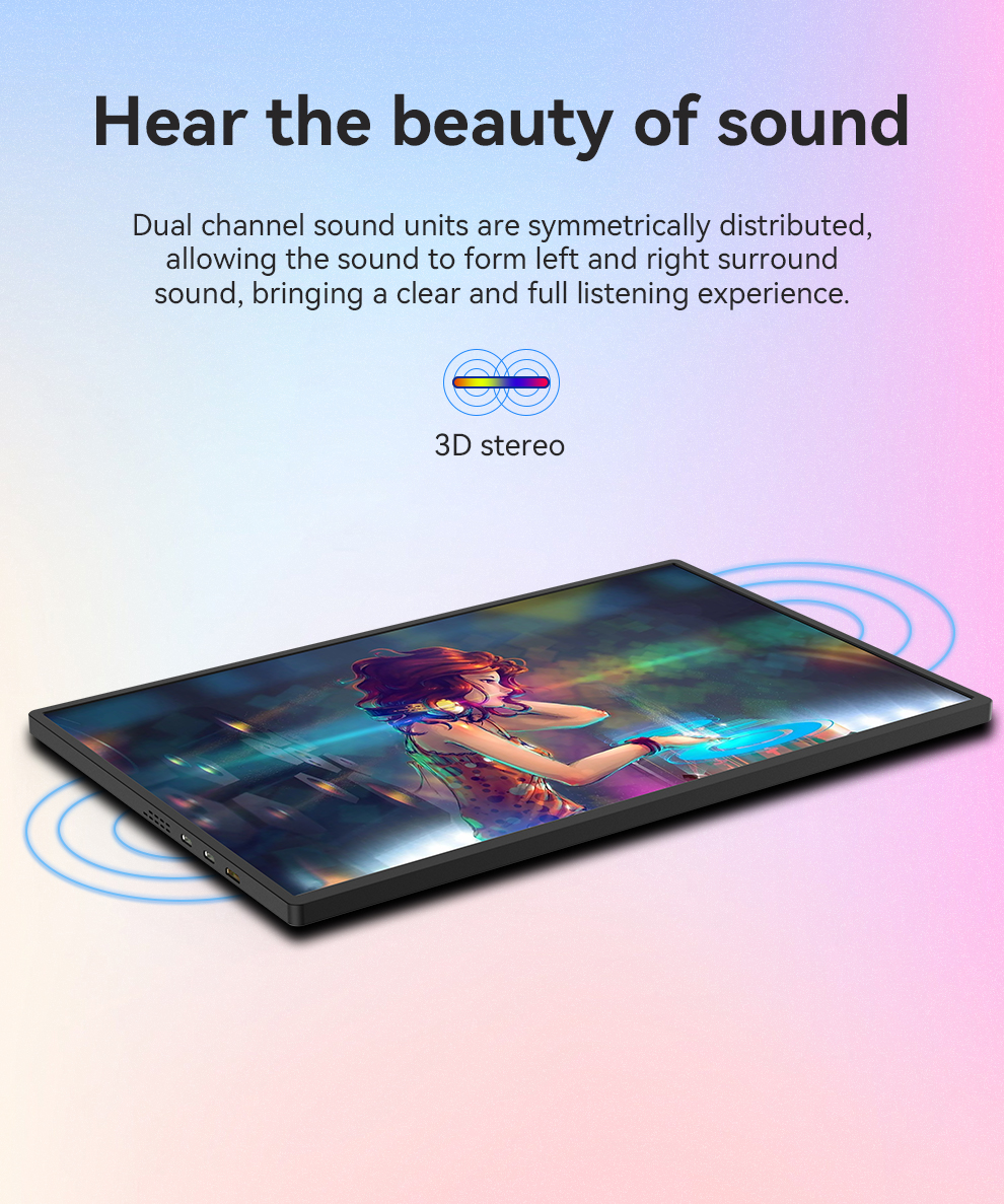 built in speaker portable monitor